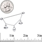 14G Saturn Alien Dangle Industrial Barbell 38mm