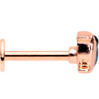 16G 5/16 Rose Gold Tone Blue Bird Labret Monroe Tragus
