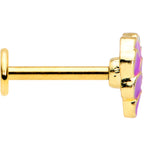 16G 5/16 Gold Tone Sweet Purple Grapes Labret Monroe Tragus