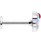 16G 5/16 Red White Sprinkle Cherry Cupcake Labret Monroe Tragus