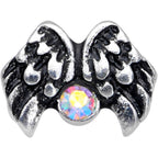 16G 1/4 Aurora Gem Angel Wings Cartilage Tragus Earring