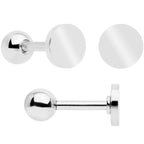 18G Clear CZ Gem Heart Cartilage Tragus Set of 8