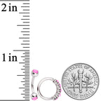 16G Pink Orb Septum Labret Cartilage Tragus Set of 4