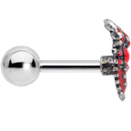 16G 1/4 Red Atlantic Lobster Cartilage Tragus Earring
