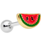16G 1/4 Red Green Tasty Fruit Watermelon Cartilage Tragus