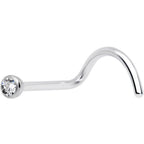 20G Clear 2mm Grade 23 Titanium Press Fit Left Side Nose Screw