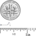 20G Clear 2mm Grade 23 Titanium Press Fit Left Side Nose Screw