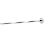 20G 3/4 White 3mm Synthetic Opal Titanium Fishtail Nose Ring
