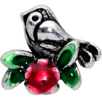 16G 1/4 Perching Bird Flower Labret Monroe Tragus