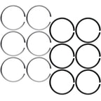 22G 5/16 Steel Black Anodized Seamless Circular Ring Set of 12
