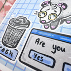 Internet Trash Opossum ~  Shimmer Print