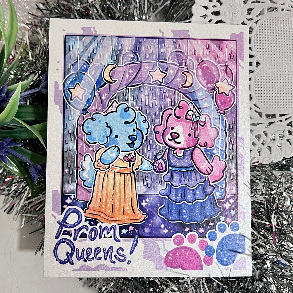 Prom Queens Sky and Pearl ~ Shimmer Print