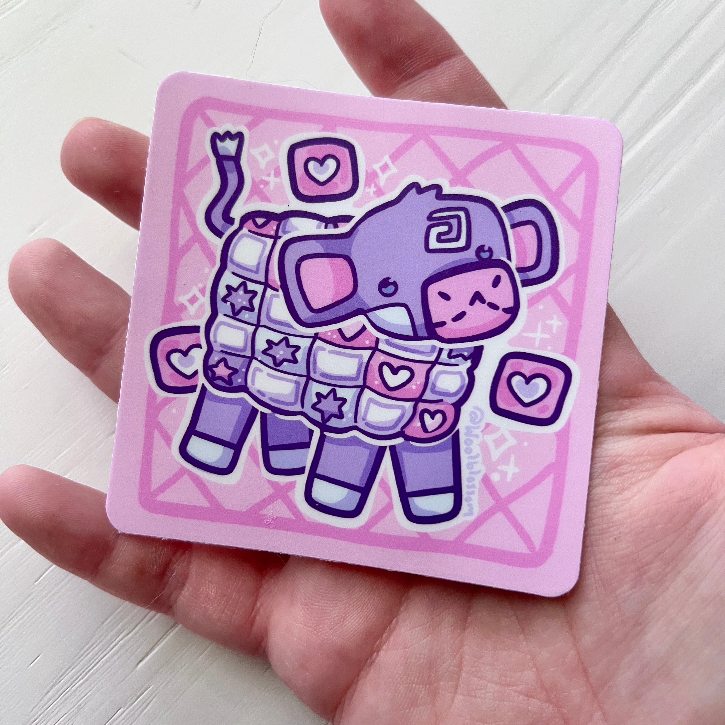 Patchwork Cow ~ Sticker