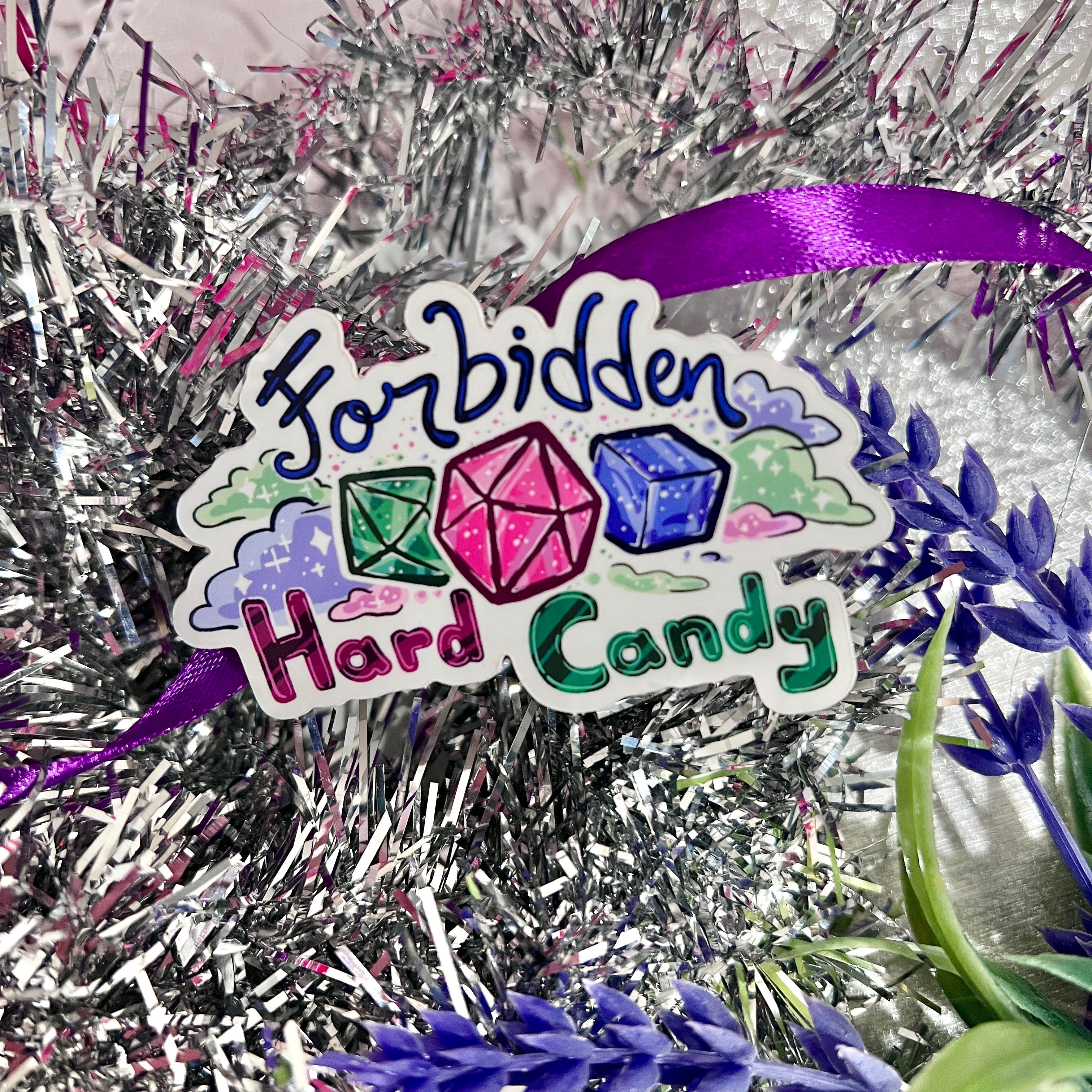 "Forbidden Hard Candy" Dice ~ Sticker