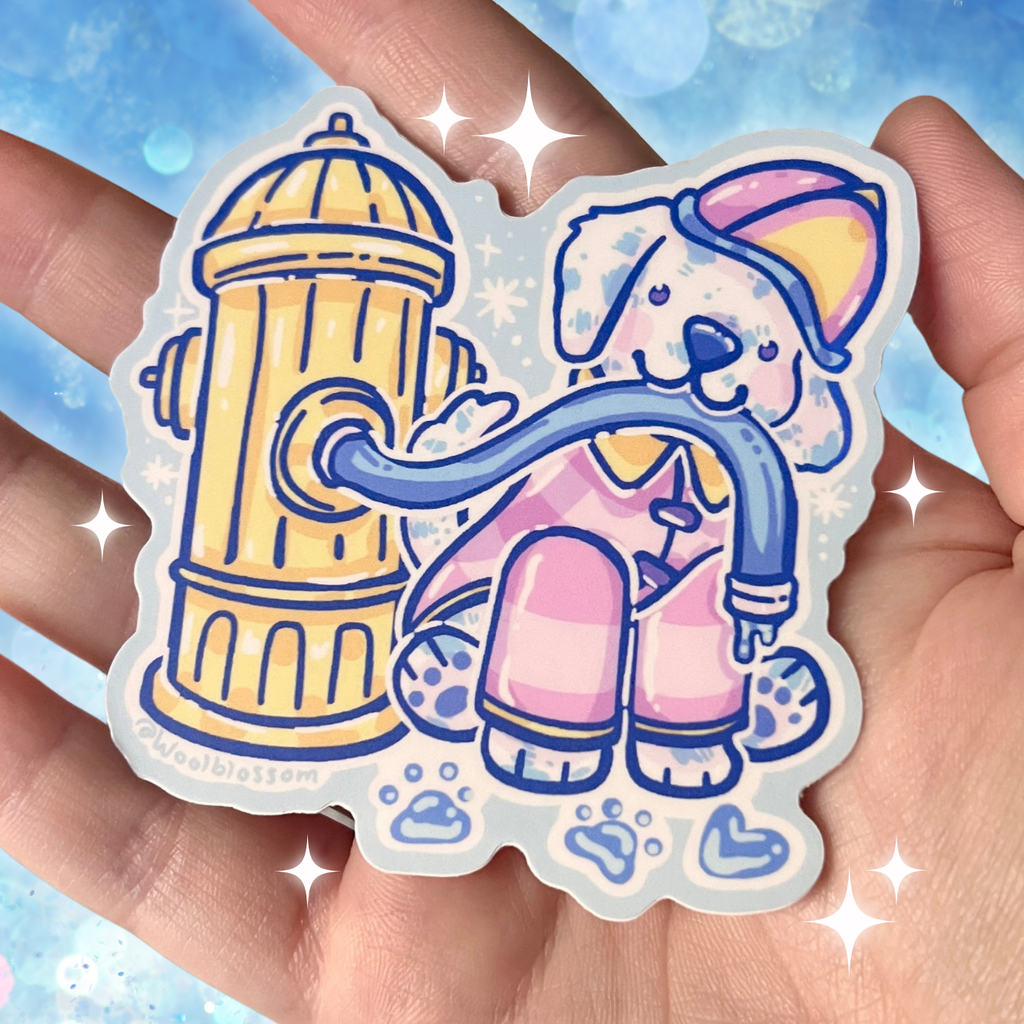 Firefighter Dalmatian ~ Sticker