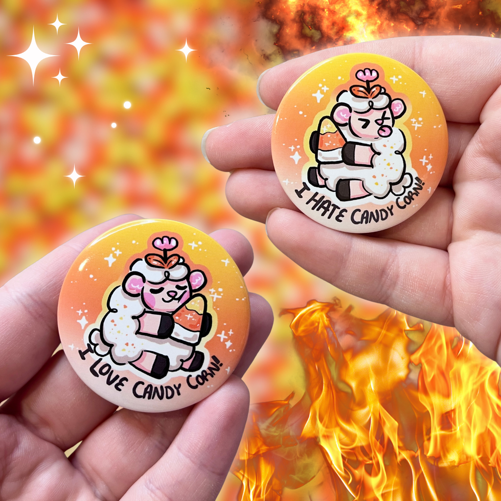 I (Love or Hate) Candy Corn, Sprout ~ Buttons