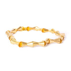 6mm 22kt Gold Plated Brass Fluted Cones 8 inch 36 beads