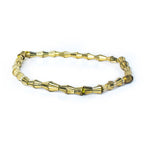4mm Brass Fluted Cone Beads 8 inch 52 beads