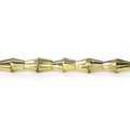 4mm Brass Fluted Cone Beads 8 inch 52 beads