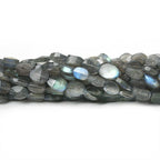 6x4-8x6mm Labradorite Faceted Oval Beads 13 inch 45 pieces
