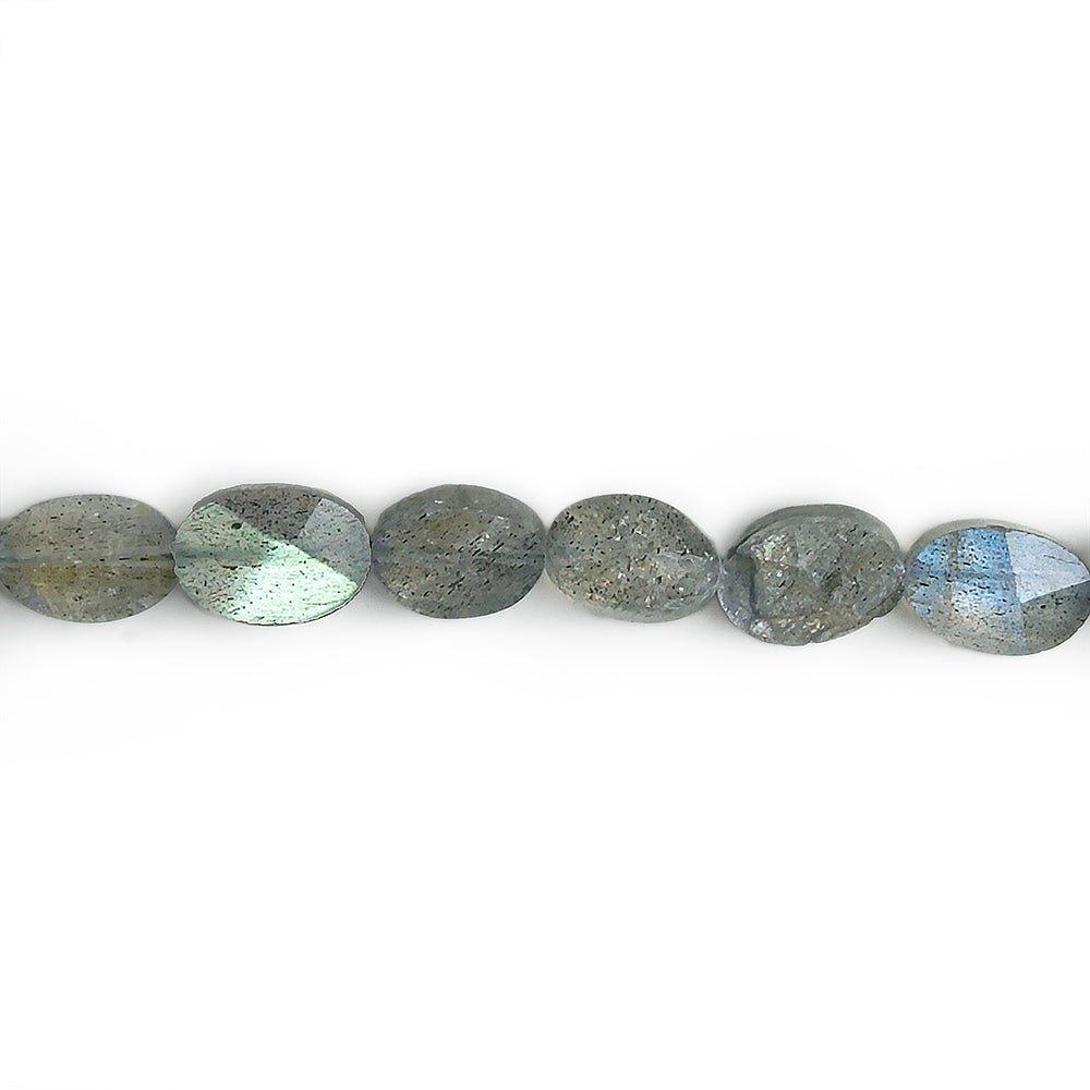 6x4-8x6mm Labradorite Faceted Oval Beads 13 inch 45 pieces
