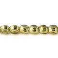 6x5mm Brass Swirl Ovals 8 inch 31 beads