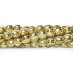 6x5mm Brass Swirl Ovals 8 inch 31 beads