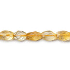 6x9mm Citrine Faceted Oval Beads, 14 inch