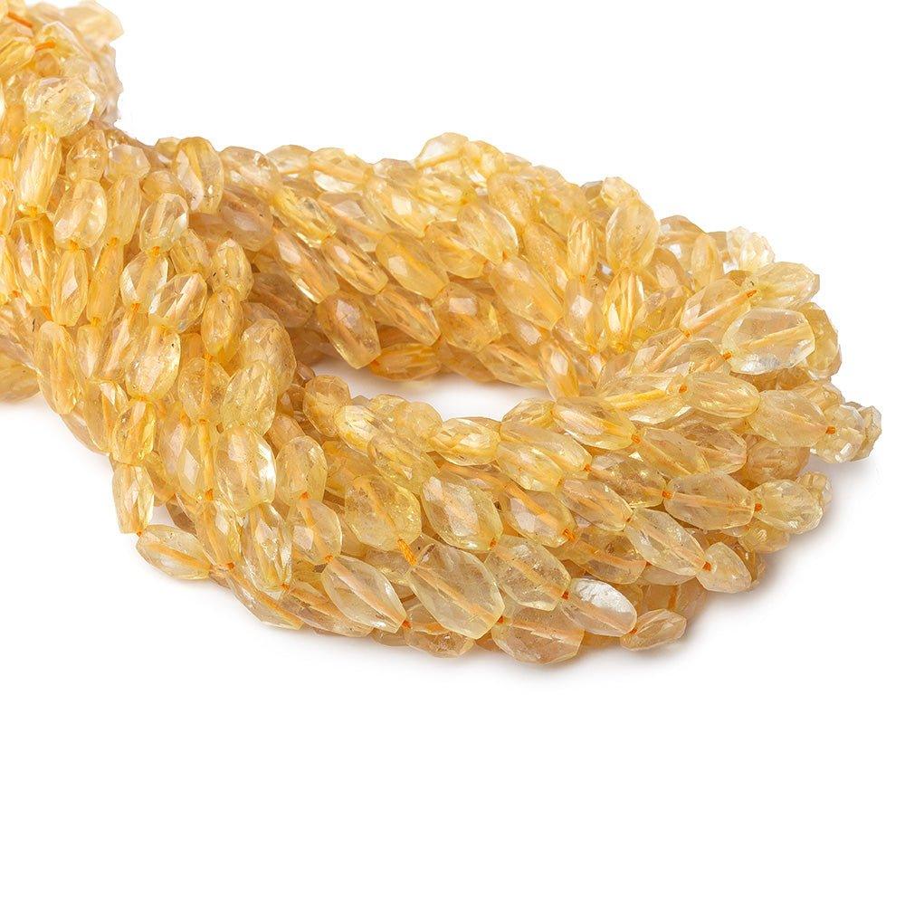 6x9mm Citrine Faceted Oval Beads, 14 inch