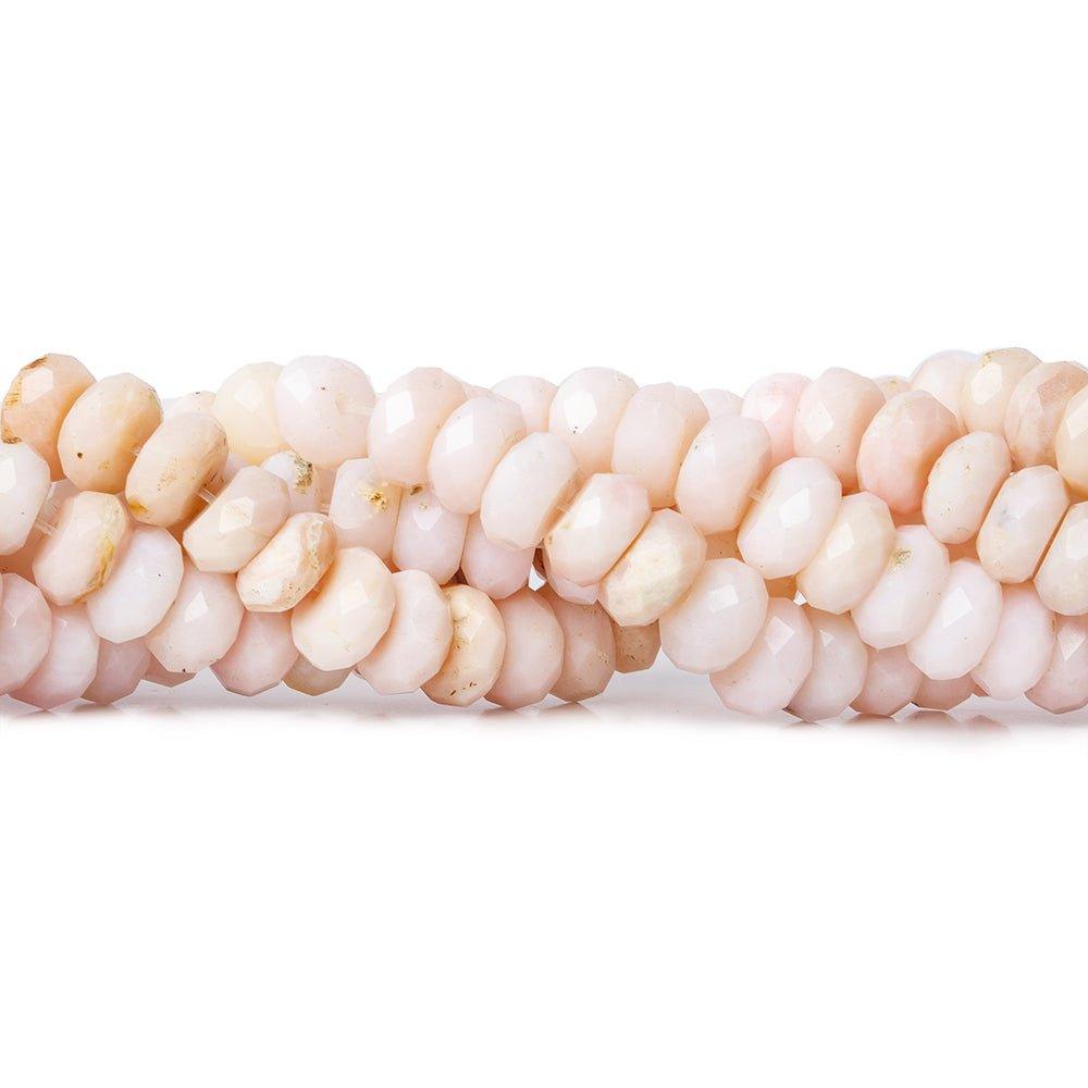 7-8mm Pink Peruvian Opal Faceted Rondelle Beads, 16 inch