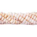 7-8mm Pink Peruvian Opal Faceted Rondelle Beads, 16 inch