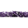 7-9mm Cape Amethyst Plain Triangle Beads, 14 inch