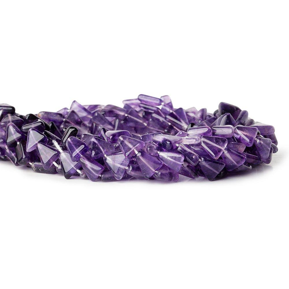 7-9mm Cape Amethyst Plain Triangle Beads, 14 inch