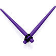 Light Purple Matte Acrylic Straight Taper Set 12G to 00G