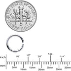 16G 5/16 Steel Gold Tone Seamless Cartilage Ring Set of 12