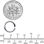 14G 5/16 Steel Black Gold Tone Seamless Cartilage Ring Set of 12