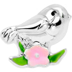 16G 1/4 Bird Pink Flower Cartilage Tragus