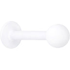16G 5/16 White Acrylic Matte Labret Monroe Tragus