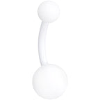 Wonderfully White Matte Belly Ring