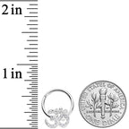 16G 3/8 Clear CZ Gem Amazing Om Hinged Segment Ring