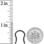 16G 5/8 Black ASTM F-136 Implant Grade Titanium Septum Retainer