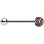 Vitrail Gem Disco Ball Internally Threaded Barbell Tongue Ring