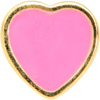 16G 1/4 Gold Tone Pink Heart Cartilage Tragus Earring