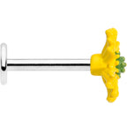 16G 5/16 Yellow Daisy Flower Labret Monroe Tragus
