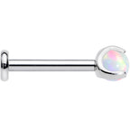 16G 5/16 White Synth Opal ASTM F-136 Implant Grade Titanium Internal Thread Labret