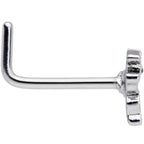 20G 7mm Happy Ghost Halloween L Shaped Nose Ring