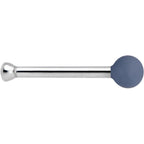 20G 1/4 Grey Matte 2mm Nose Bone