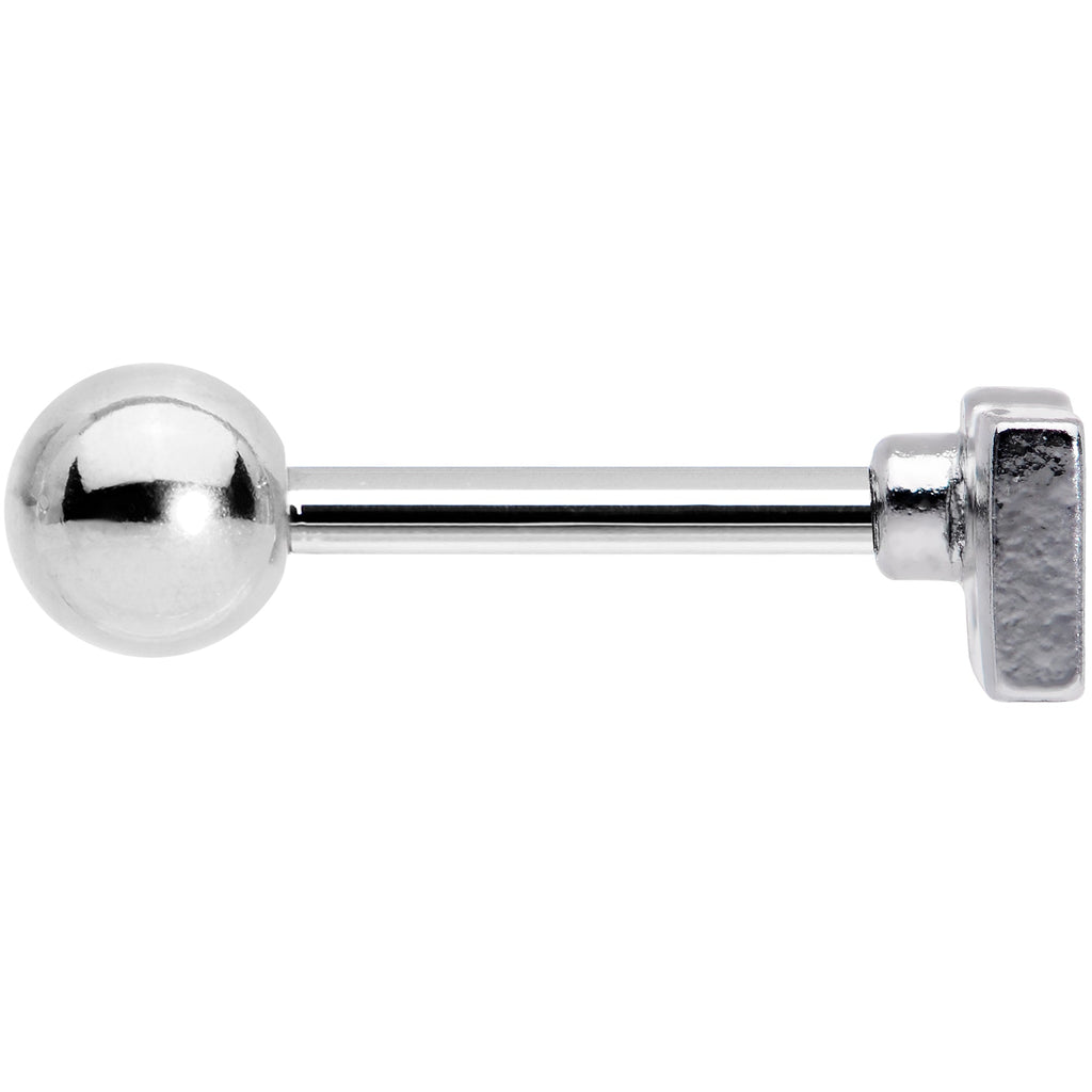16G 1/4 Clear Gem Black Boo Halloween Cartilage Tragus Earring