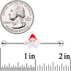 14G Santas Beard Holiday Christmas Industrial Barbell 38mm