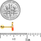 16G 1/4 Gold Tone Haunted Pumpkin Halloween Cartilage Tragus